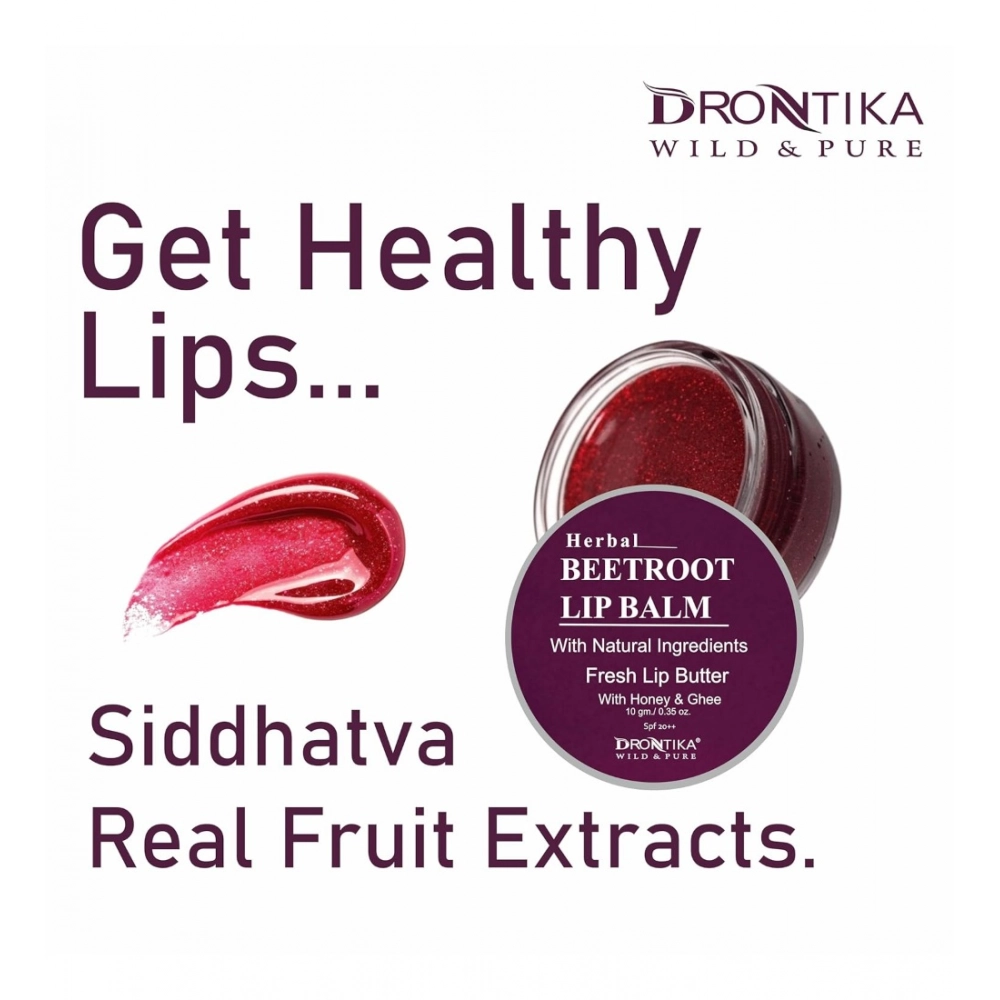 Unisex Herbal Dark And Chapped Lips Beetroot & Cherry Lip Balm Pack Of 2 (20gm) - Image 3
