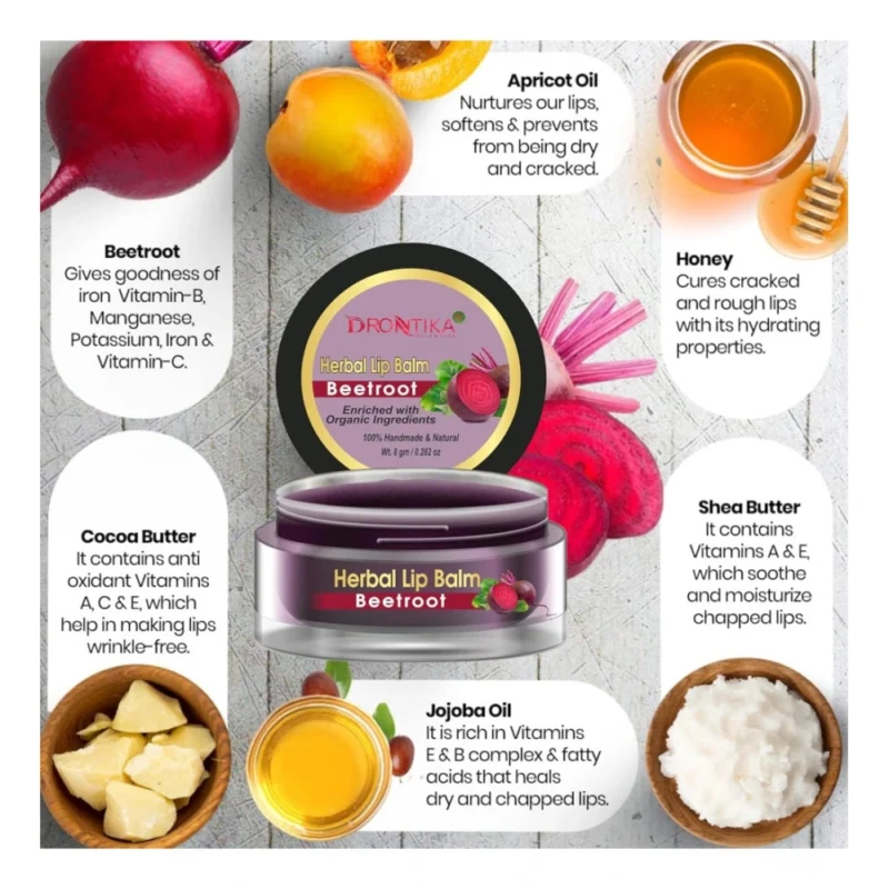 Alternative view of Unisex Herbal Dark And Chapped Lips Beetroot Lip Balm Pack Of 2  (20gm)
