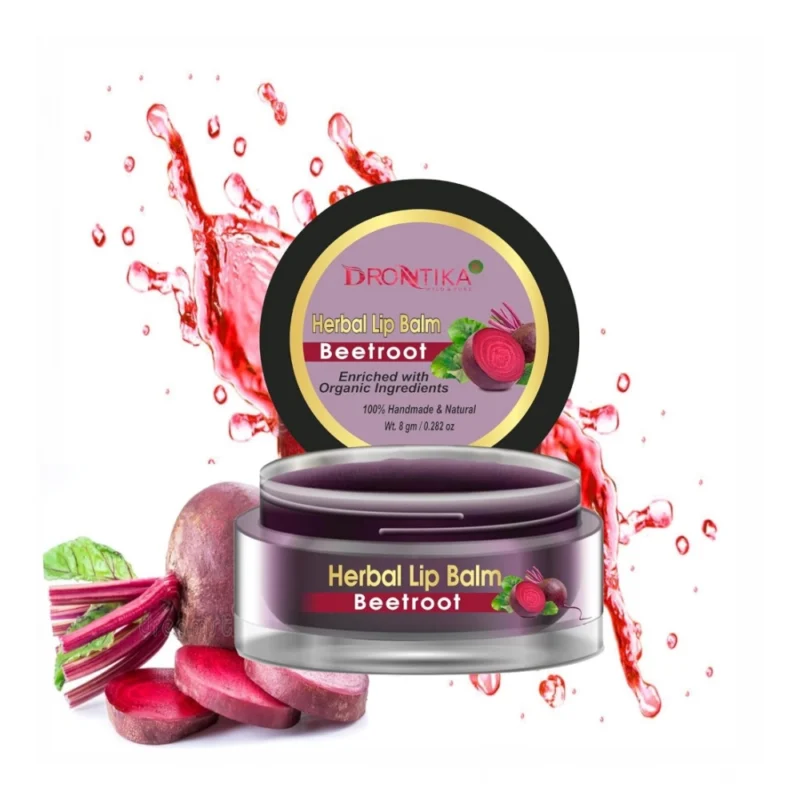 Unisex Herbal Dark And Chapped Lips Beetroot Lip Balm (10gm)