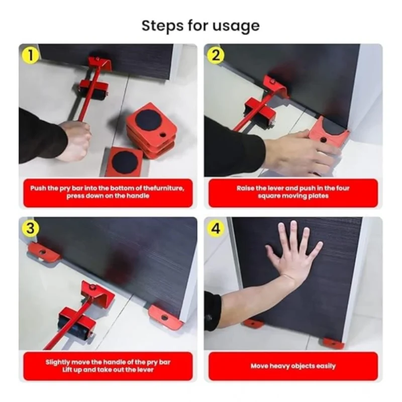 Plastic Lifter And Furniture Mover Shifting Tool (Multicolor ) - Image 3