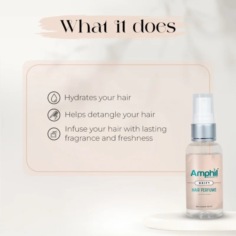 Alternative view of Amphil beauty Drift Unisex Hair perfume 60 ml | Alcohol Free | Water Based | Paraben Free