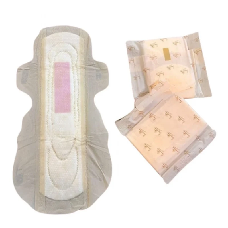 Alternative view of Pack of_12 Pcs Cotton Bamboo Sanitary Pads with Wings (White, each pack_6 pads)
