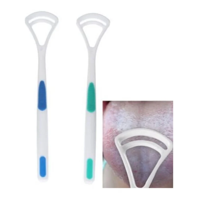 Pack Of 3_Double Edged Plastic Tongue Cleaner (Color: Assorted ) - Image 3