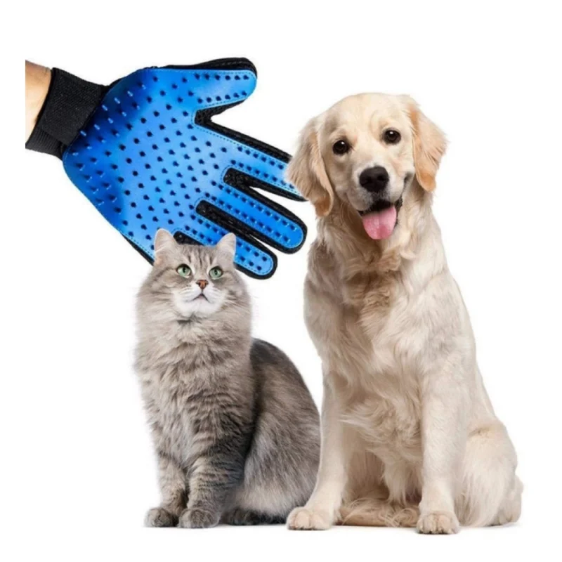 Alternative view of Pack of 2_5-Finger Deshedding Glove – Pet Hair Remover And Grooming Gloves (Color: Assorted )
