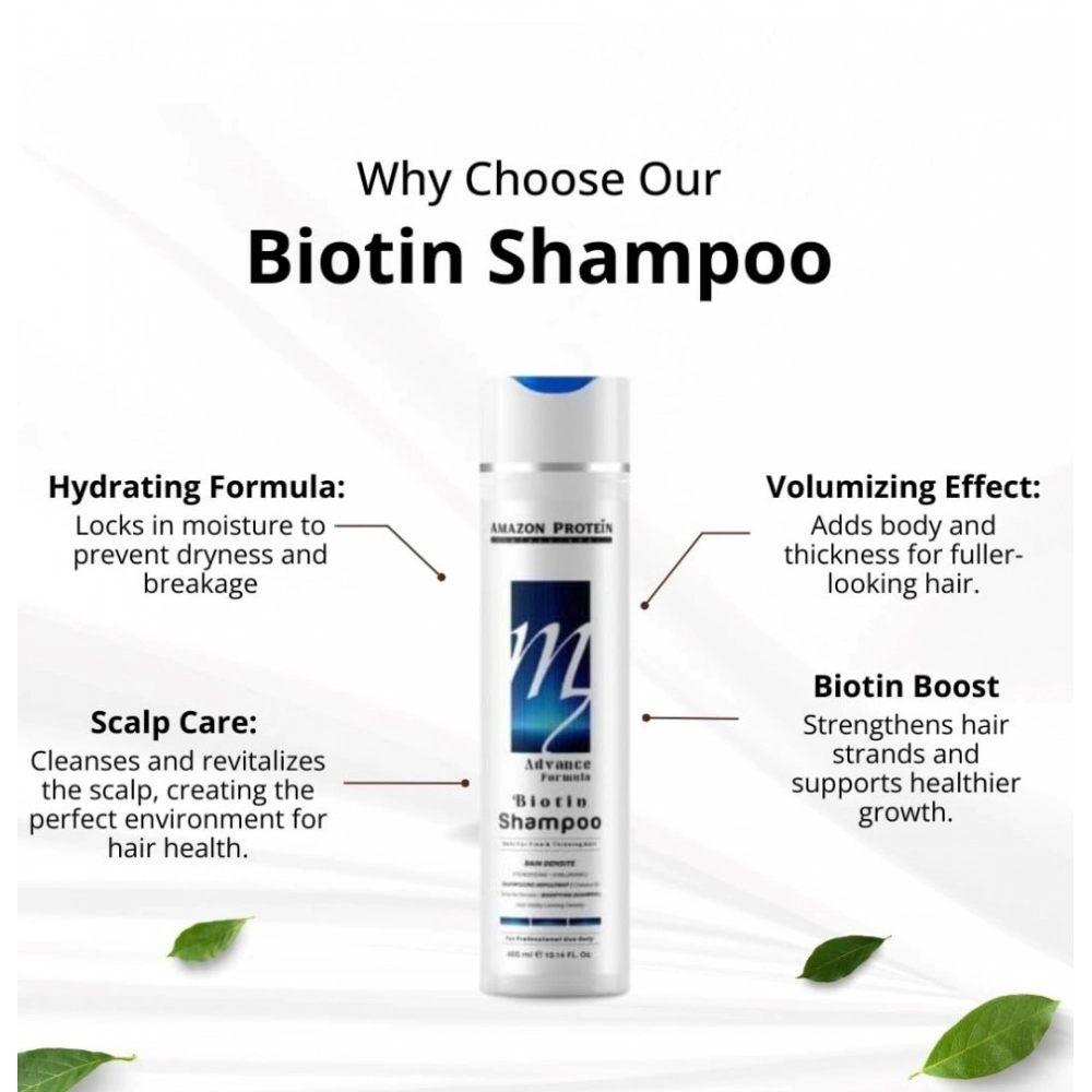 Unisex Protein Biotin Sampoo (300 ML) - Image 4