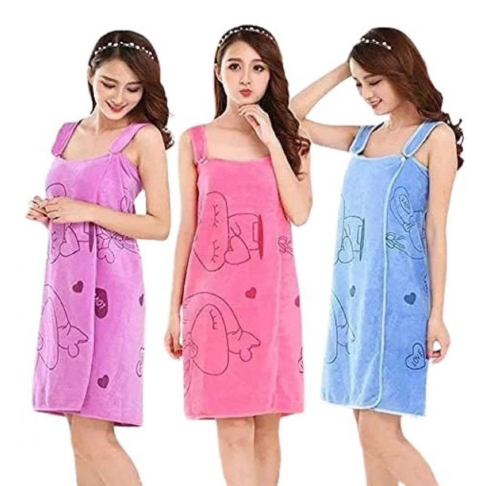 Pack of 2 Bath Towel (Multicolor) - Image 2