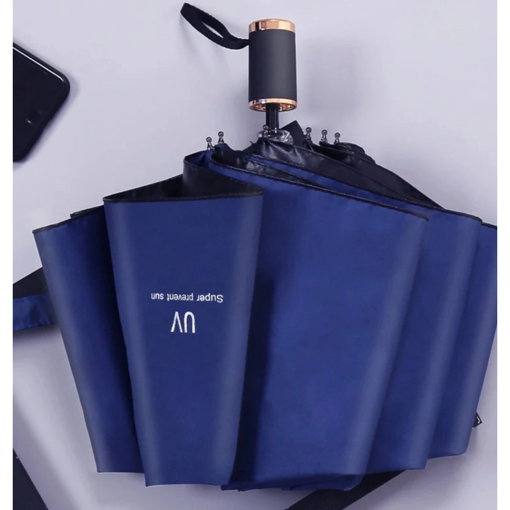 Pack of 2 Auto Open Close UV Umbrella (Blue) - Image 4