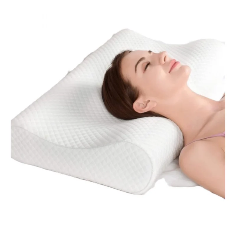 Alternative view of Memory Foam Orthopedic Neck Pillow (White)