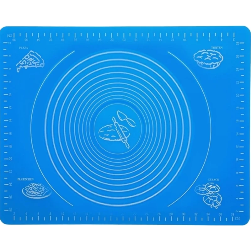 Alternative view of Pack of 3 Silicone Roti Mat (Blue)