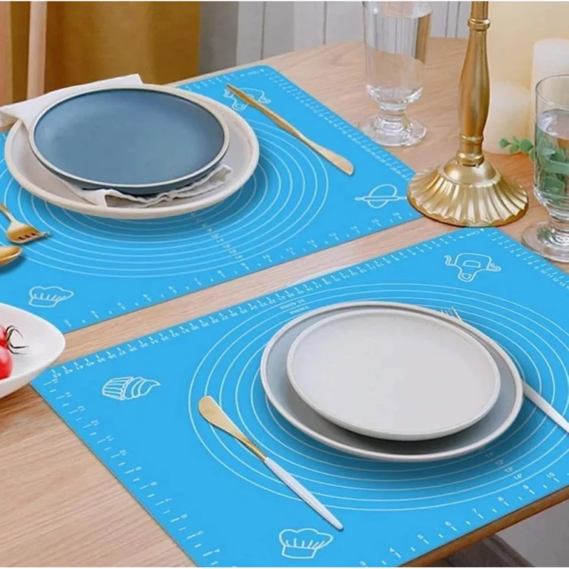 Pack of 3 Silicone Roti Mat (Blue) - Image 5