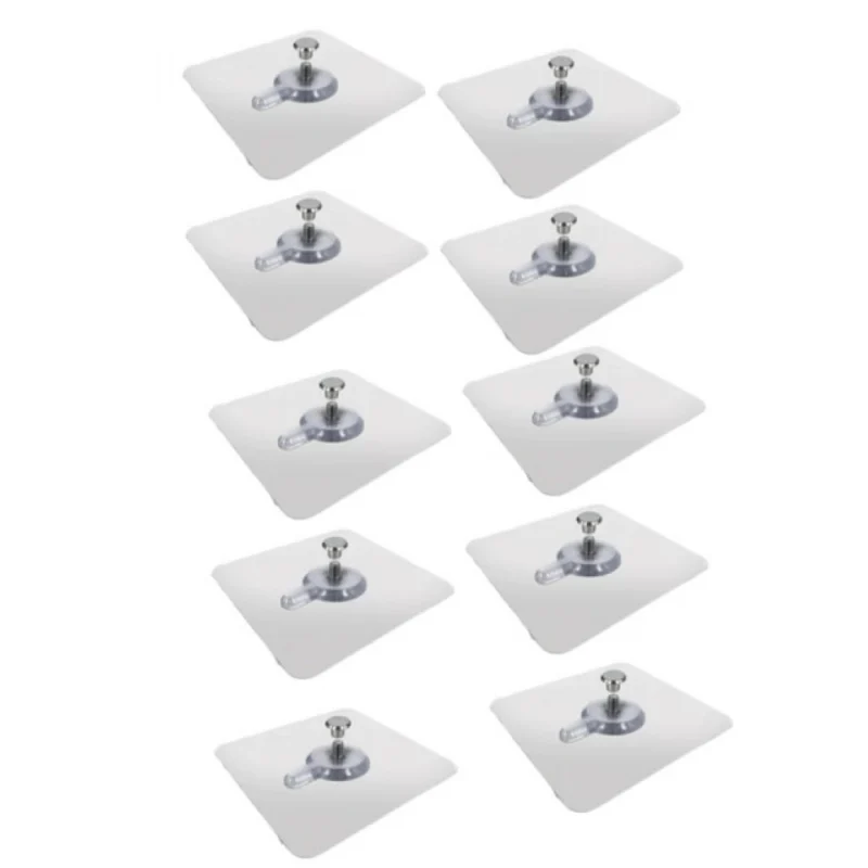 Alternative view of Pack of 10 Plastic Wall Hook (Multicolor)