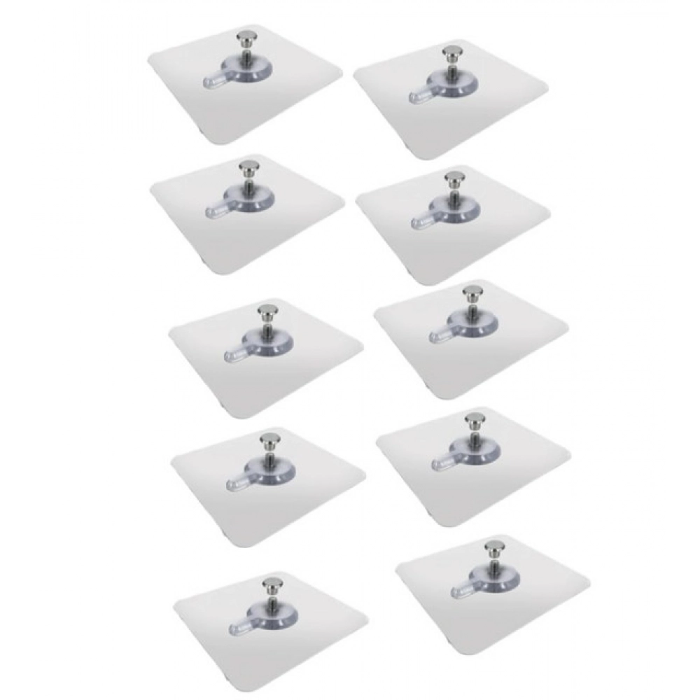 Pack of 10 Plastic Wall Hook (Multicolor) - Image 2