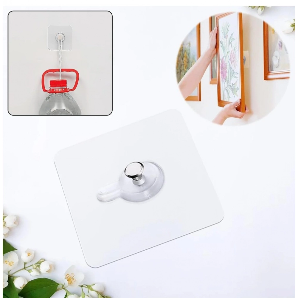 Pack of 10 Plastic Wall Hook (Multicolor) - Image 3