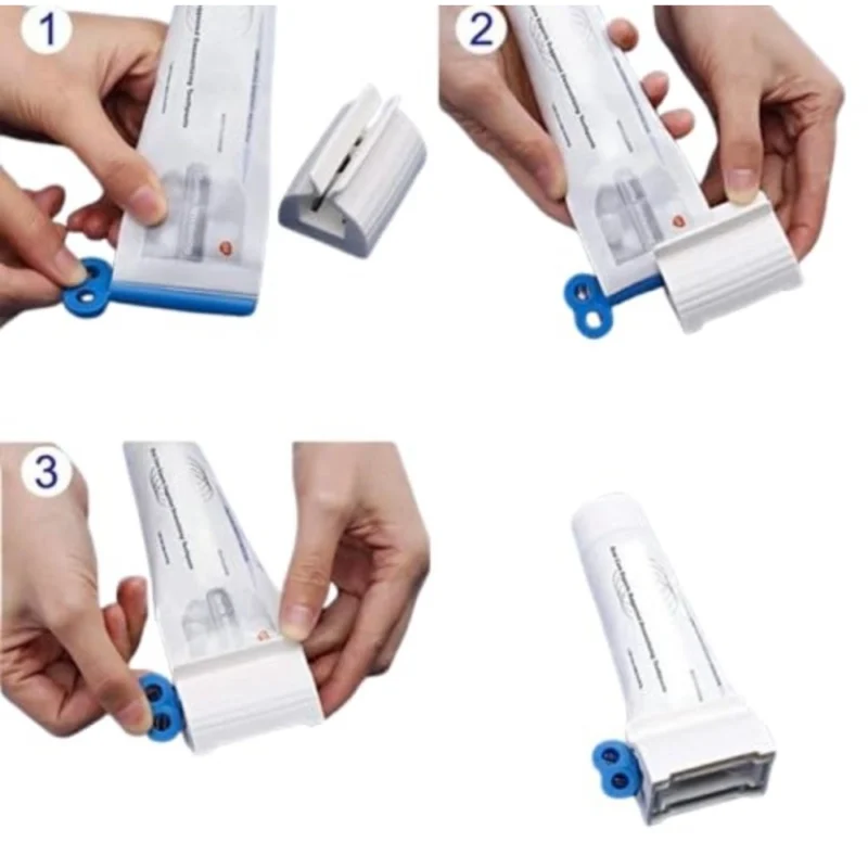 Pack of 2 Plastic Toothpaste Squeezer (Multicolor) - Image 4