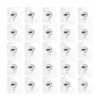 Pack of 25 Acrylic-Metal Wall Hook (Multicolor)