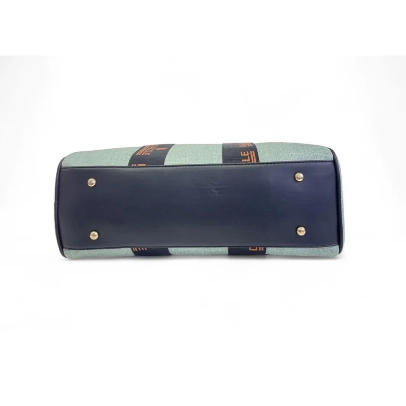Women's Polyurethane Textured Duffle Bag with Adjustable & Removable Strap (Green) - Image 5