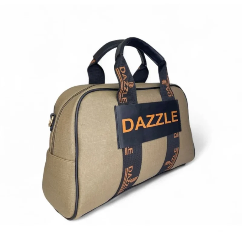 Women's Polyurethane Textured Duffle Bag with Adjustable & Removable Strap (Olive Green) - Image 4