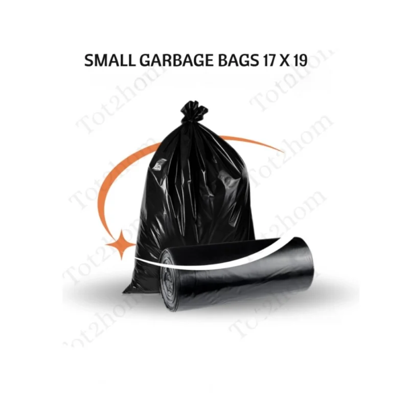 Pack of 10 Biodegradeable Vegetable-Paper 17 x 19 Inches Garbage Bag (Black) - Image 3