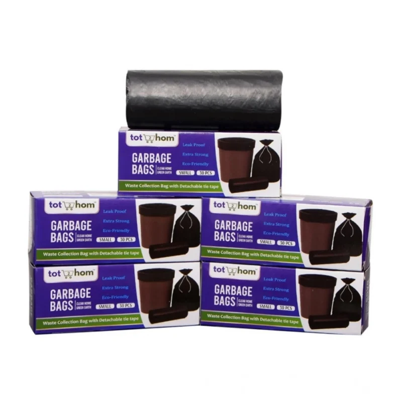 Alternative view of Pack of 5 Biodegradeable Vegetable-Paper 17 x 19 Inches Garbage Bag (Black)