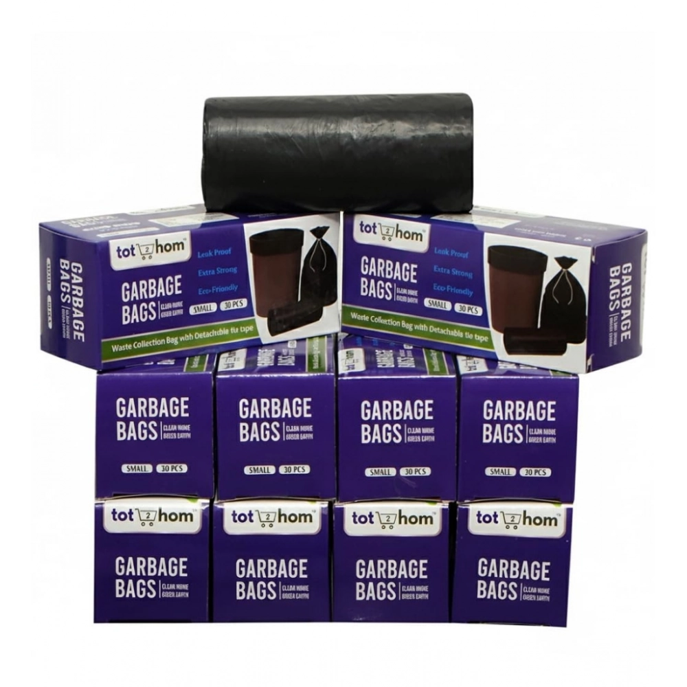 Pack of 10 Biodegradeable Vegetable-Paper 17 x 19 Inches Garbage Bag (Black) - Image 2