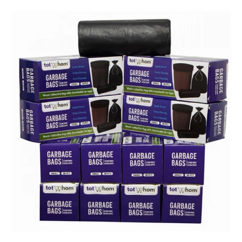 Alternative view of Pack of 12 Biodegradeable Vegetable-Paper 17 x 19 Inches Garbage Bag (Black)