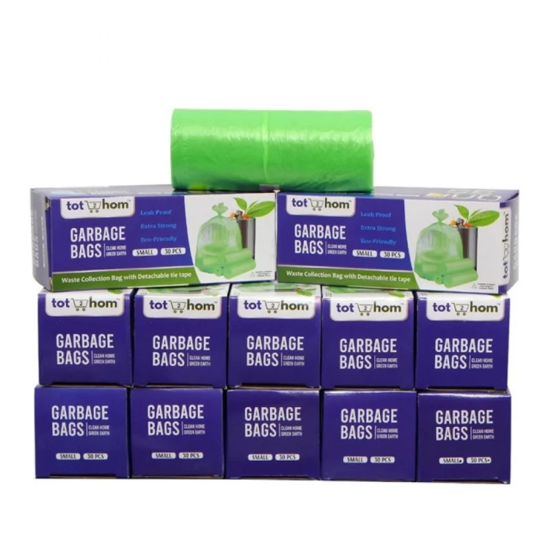 Alternative view of Pack of 12 Biodegradeable Vegetable-Paper 17 x 19 Inches Garbage Bag (Green)