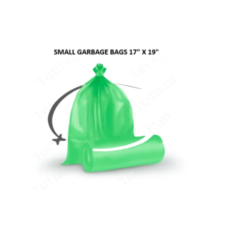 Pack of 12 Biodegradeable Vegetable-Paper 17 x 19 Inches Garbage Bag (Green) - Image 3