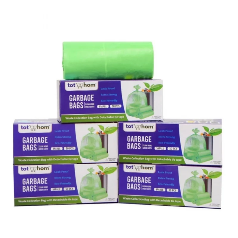 Alternative view of Pack of 5 Biodegradeable Vegetable-Paper 17 x 19 Inches Garbage Bag (Green)