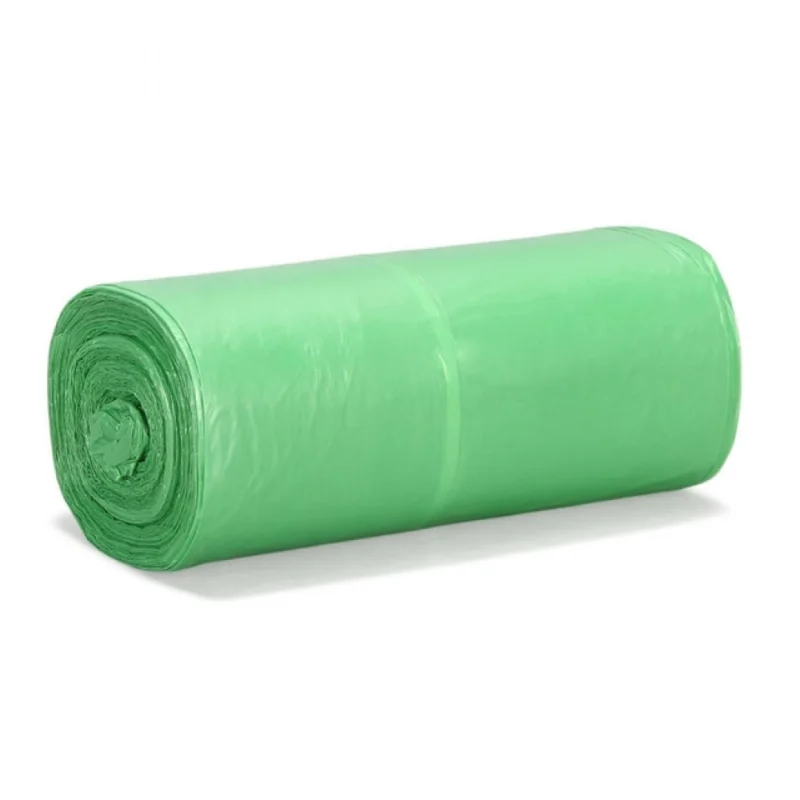 Alternative view of Pack of 5 Biodegradeable Vegetable-Paper 19 x 21 Inches Garbage Bag (Green)
