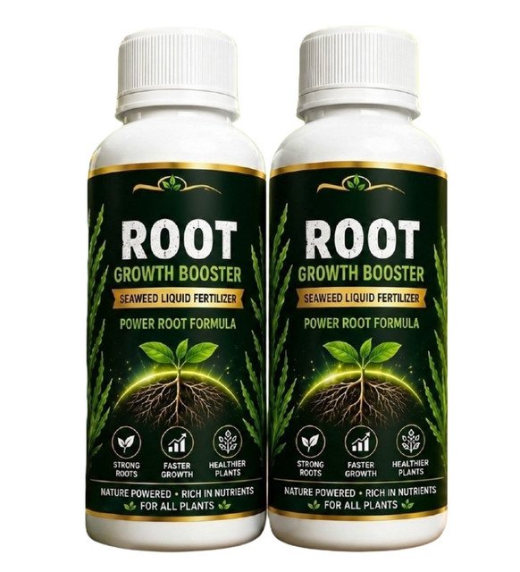 Alternative view of Pack of 2 Root Growth Booster Seaweed Liquid Fertilizer Bottles - 100 ML