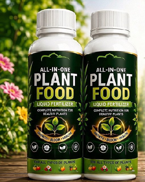 Pack of 2 All-in-One Plant Food Liquid Fertilizer Bottles - 100 ML